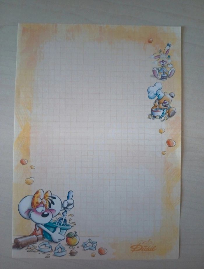 Diddl - Feuille A5 neuve - 0,40€