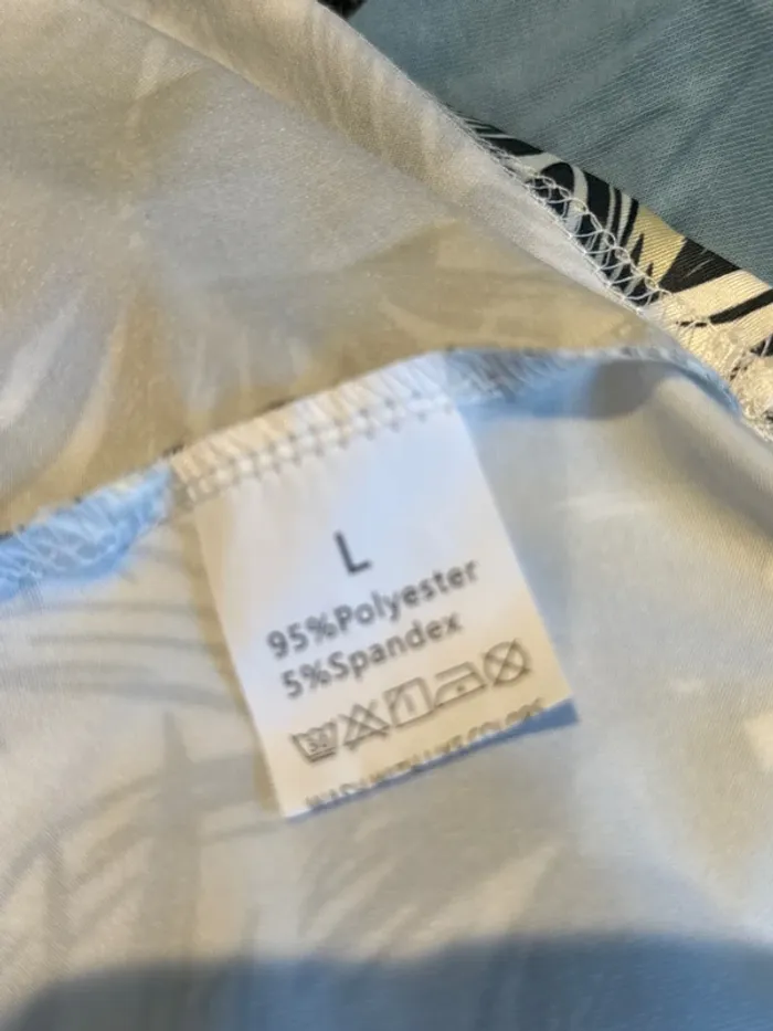 Jolie robe confortable à bretelles, motif feuille femme 40, 42 - photo numéro 3