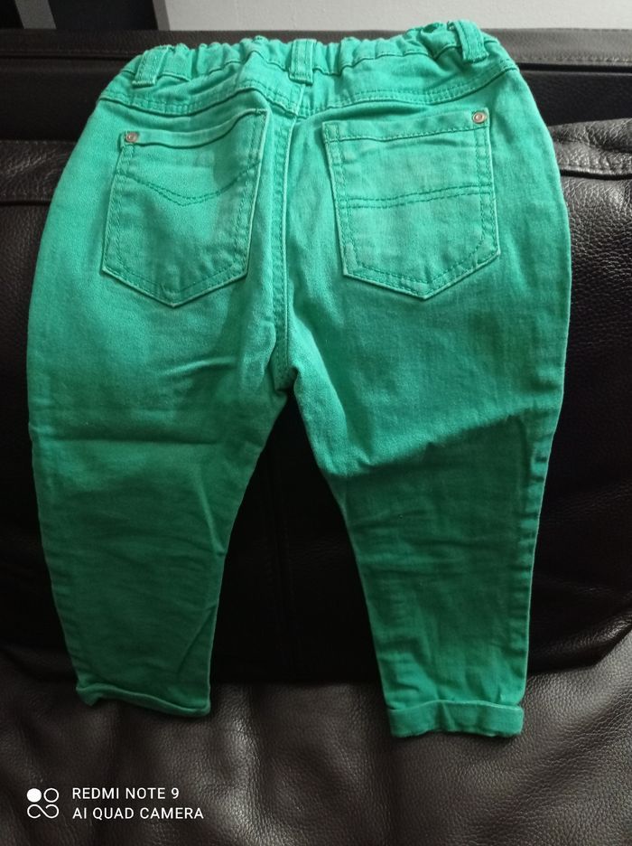 Pantalon slim garçon vert In extenso, taille 2 ans - photo numéro 2