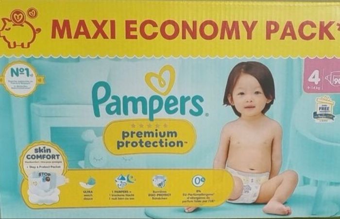 Pampers taille 4 premium protection lot de 2