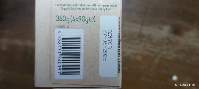 Babybio poire banane  4  gourdes - photo numéro 2