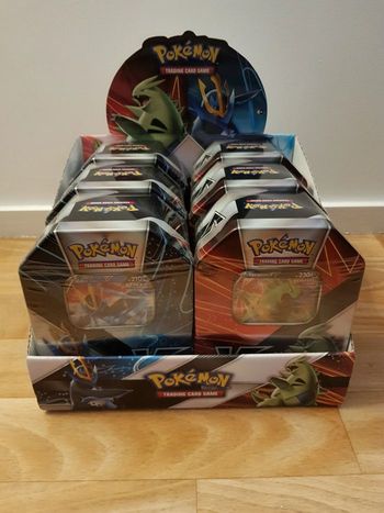 Display de 6 Pokébox tyranocif et pingoléon