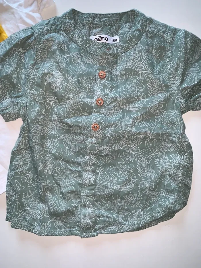 Lot été t-shirt chemise 6 mois - photo numéro 2