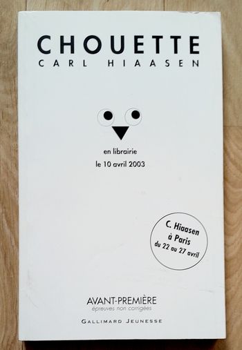 Chouette - Carl Hiaasen galimmard jeunesse