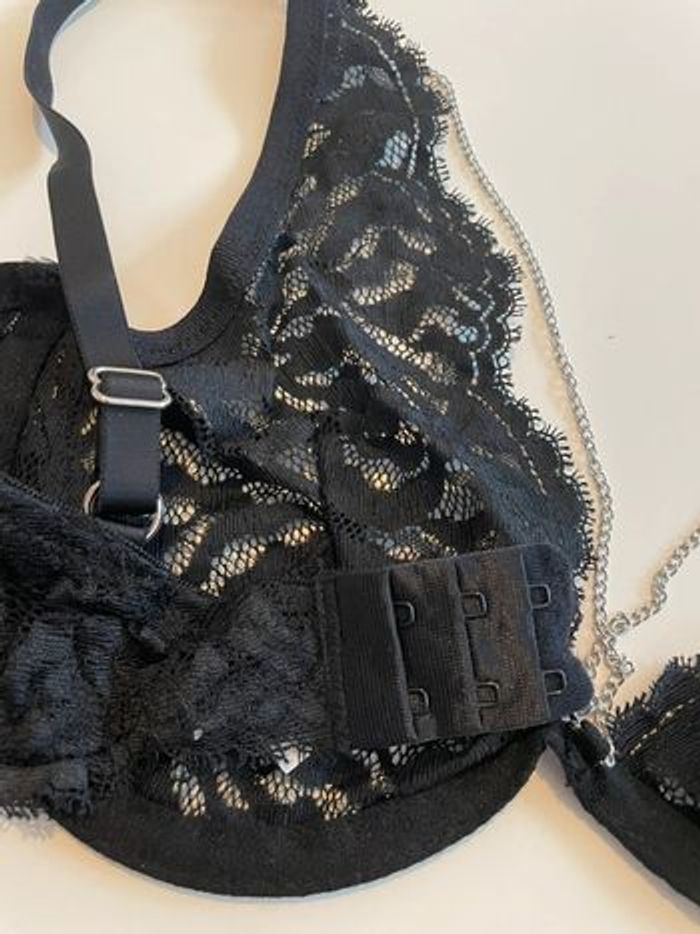 Soutien-gorge en dentelle noir taille 80B wanna - photo numéro 3