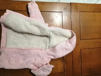 Veste rose doublé en 12mois