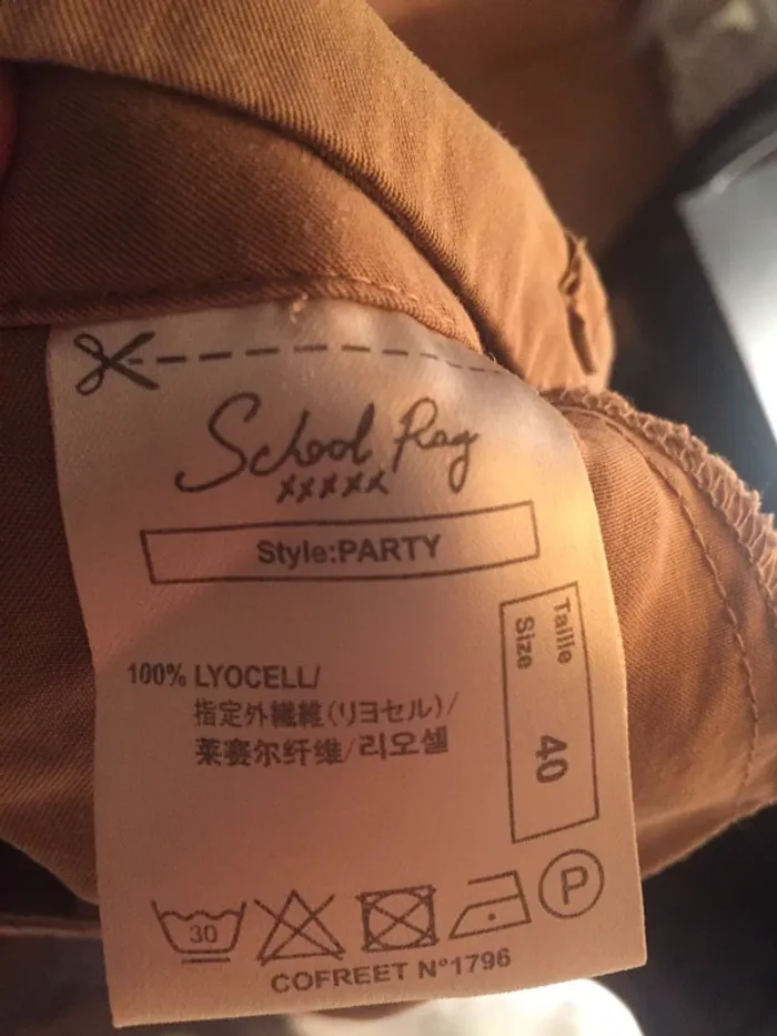 Pantalon 7/8 beige School rag taille 40 - photo numéro 4