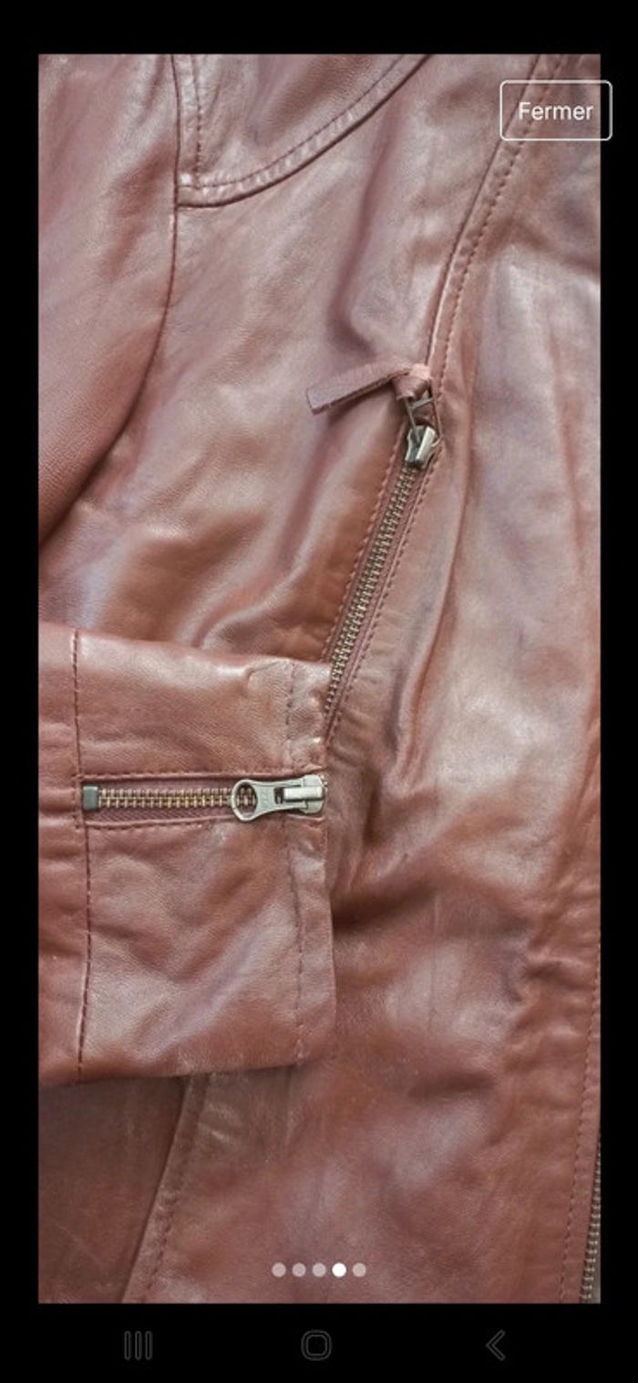 Veste mouton cuir 🤍 - photo numéro 4