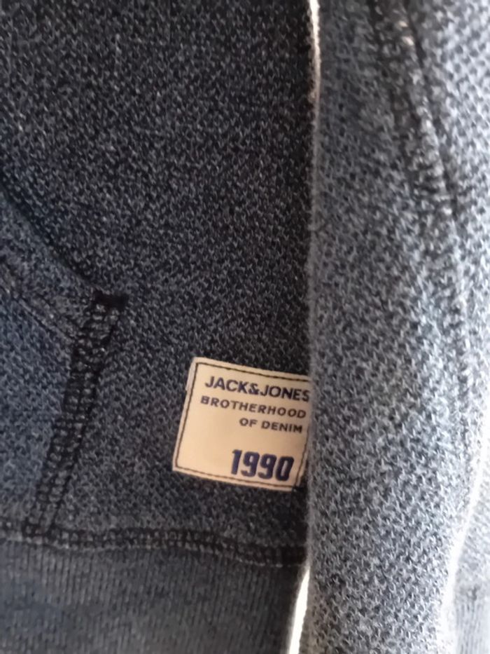 Pull à capuche gris Jack&Jones neuf - photo numéro 4