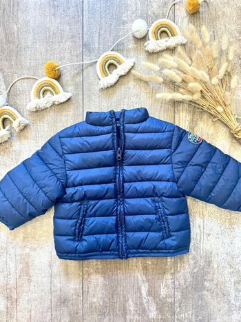 Blouson bleu marine doudoune 12mois weekend à la mer