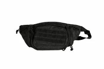 Sacoche banane tactique noire MOLLE – multi-poches – robuste & pratique Neuf sans étiquette