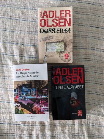 Lot de 3 thrillers Olsen et Dicker