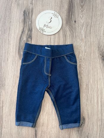 Legging jean 3 mois fille  tex baby