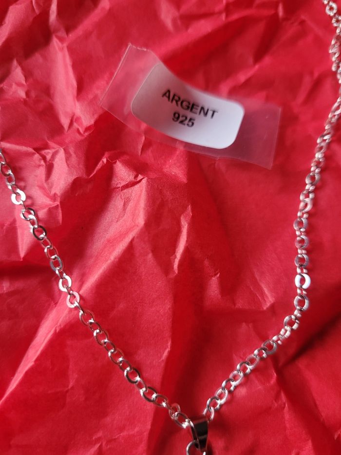 Collier upcyclé avec joli bouton maje - photo numéro 8
