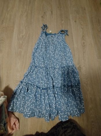 Robe longue à smocks fille imprimée fleurs Vertbaudet