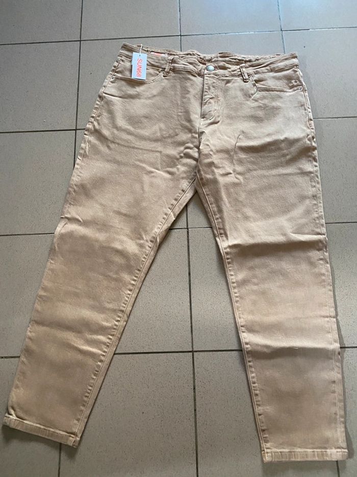 Sun68 pantalon coton beige 48 Neuf