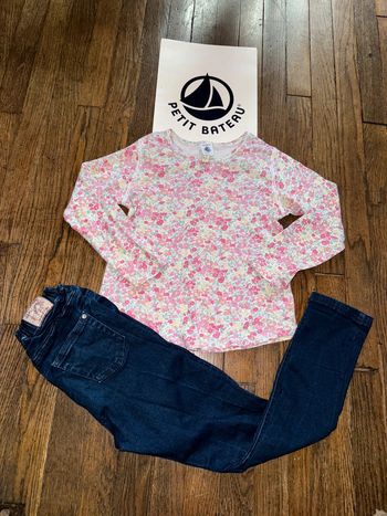 T-shirt et jeans petit bateau 6 ans