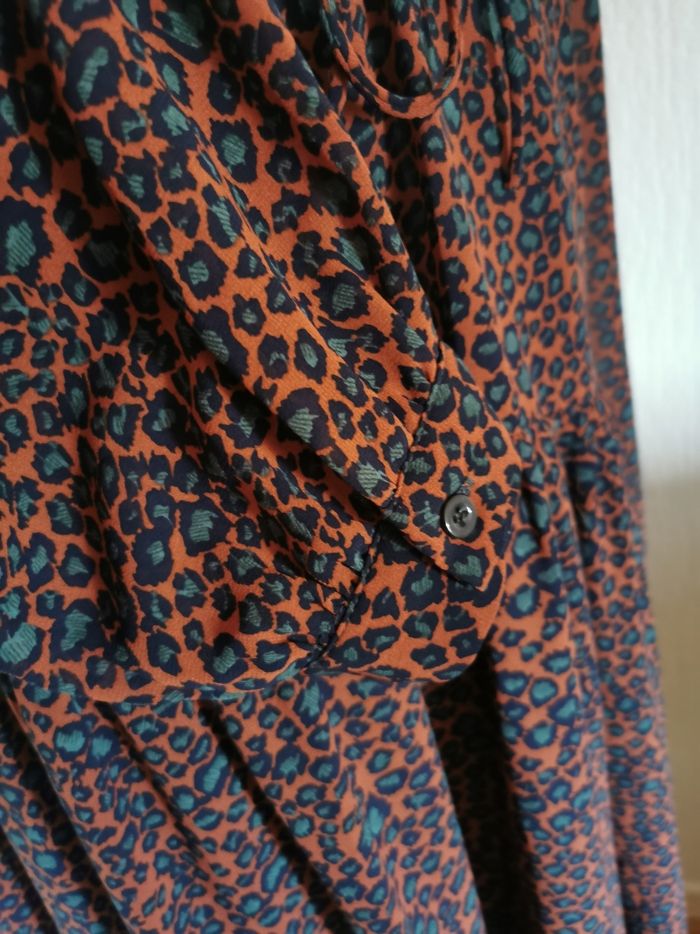 Robe fluide imprimé léopard Majolica T38 - photo numéro 3