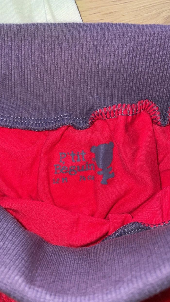 Ensemble tunique et short bouffant petit béguin 12 mois - photo numéro 3