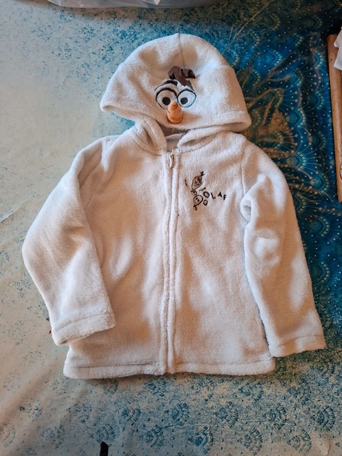 Veste polaire olaf disney 4/6 ans