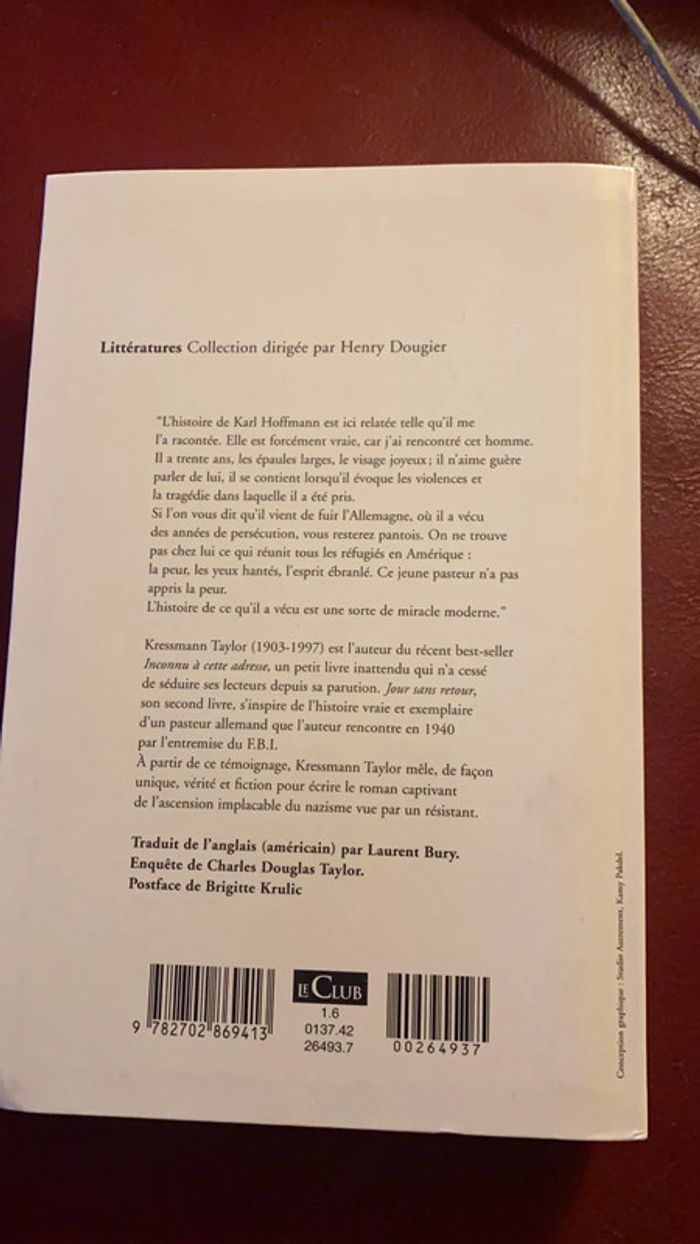 jour sans retour - photo numéro 2