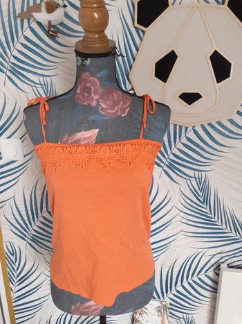 Top bustier corail S