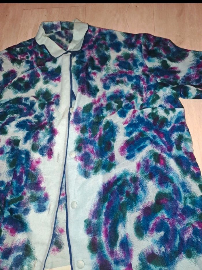 Chemise Vintage motifs tâches peinture T40 - photo numéro 2
