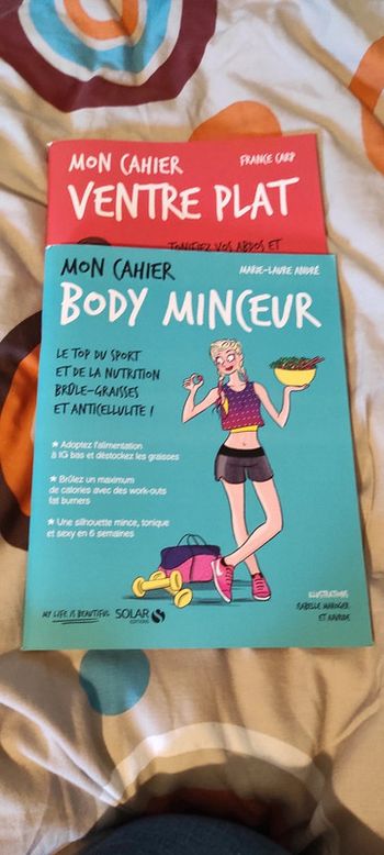 Lot de deux "mon cahier" body minceur et ventre plat