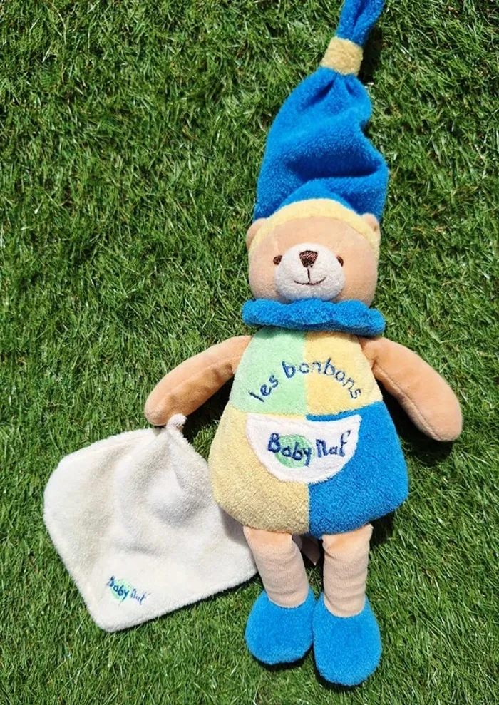 Peluche Ours mouchoir / les bonbons - Baby Nat