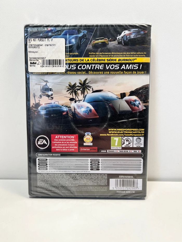 Need for Speed " Hot Pursuit " - PC - Neuf sous blister - photo numéro 2