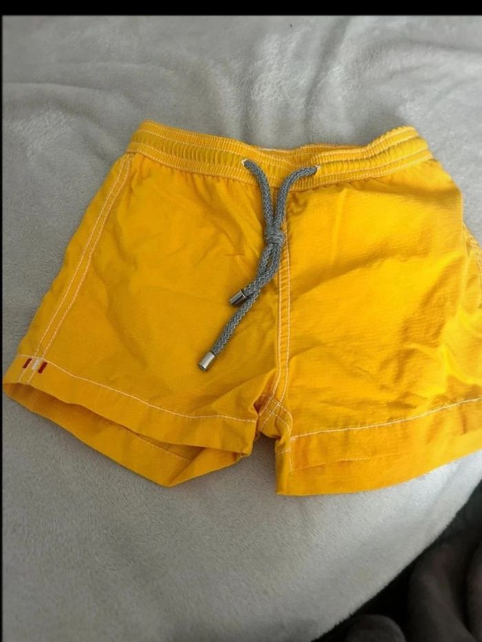 Maillot de bain short jaune tropezien 4 ans