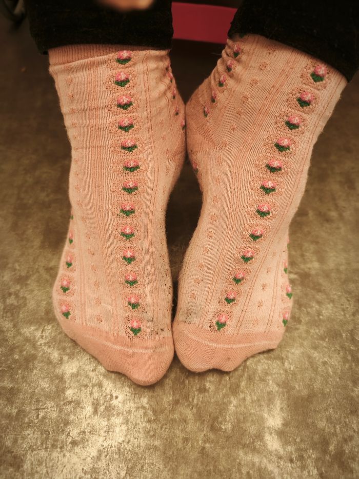 Chaussettes sal porté