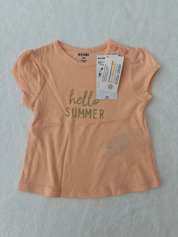 Tee shirt hello Summer neuf 3 mois