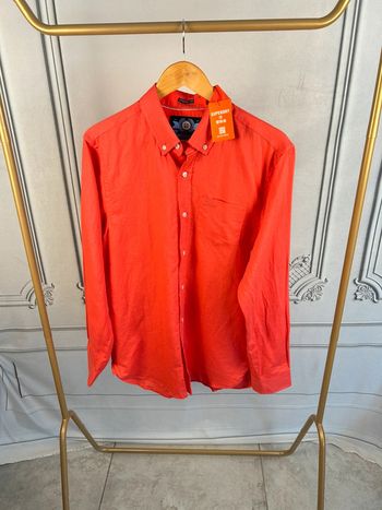 Chemise en lin Rouge Superdry L neuve