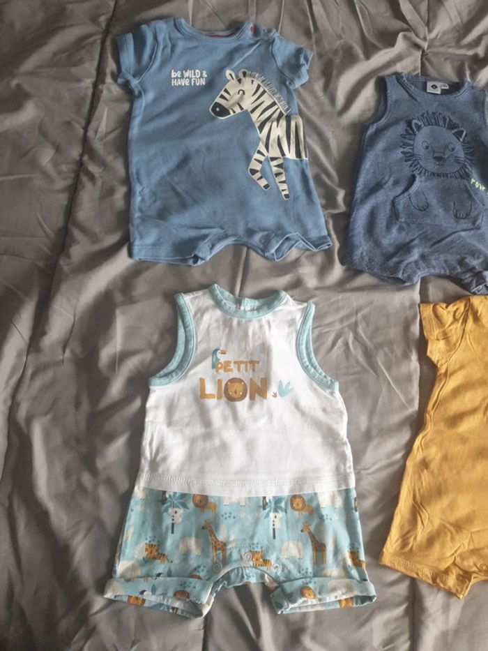 Lot de 4 combishorts 3 mois - photo numéro 2
