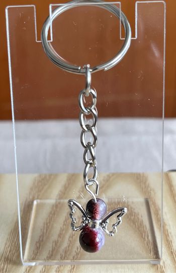 Porte clé ange  violine