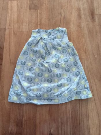 Robe grise sans manches Obaibi 6mois