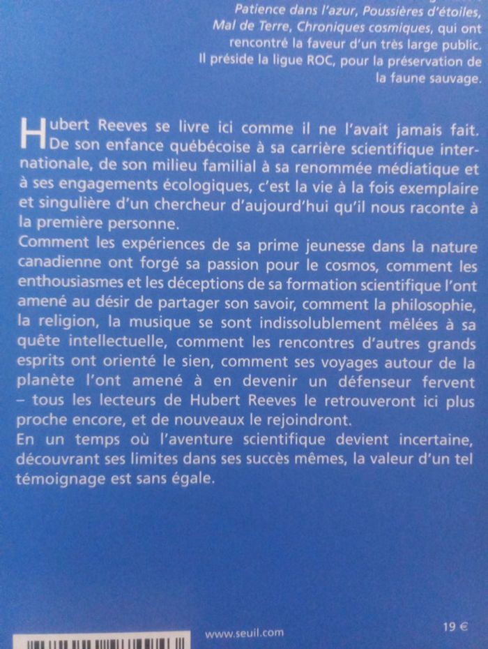 Hubert Reeves - Je n'aurais pas le temps - photo numéro 3