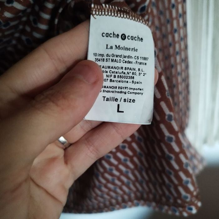 Blouse manches longues cache cache