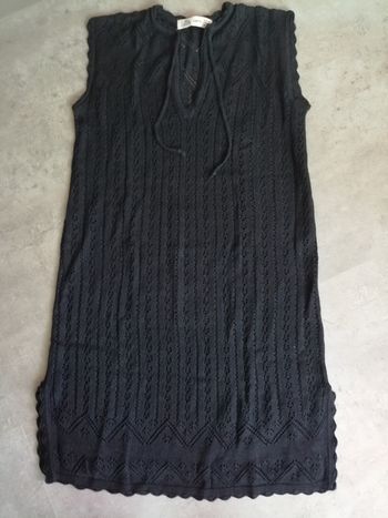 Tunique en maille noire Taille M Zara