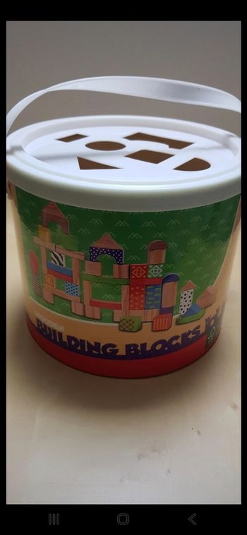 Sceau de blocs en bois