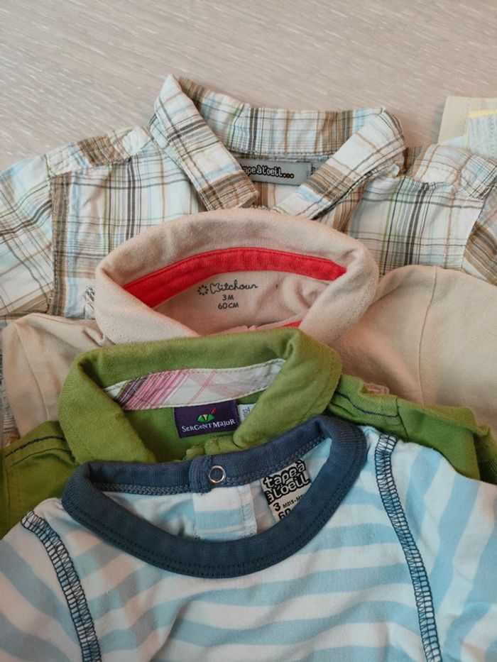 Lot de tee-shirt garçon 3 mois - photo numéro 3