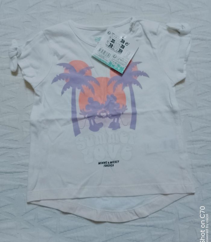 Disney haut t shirt Minnie Mickey 9 mois