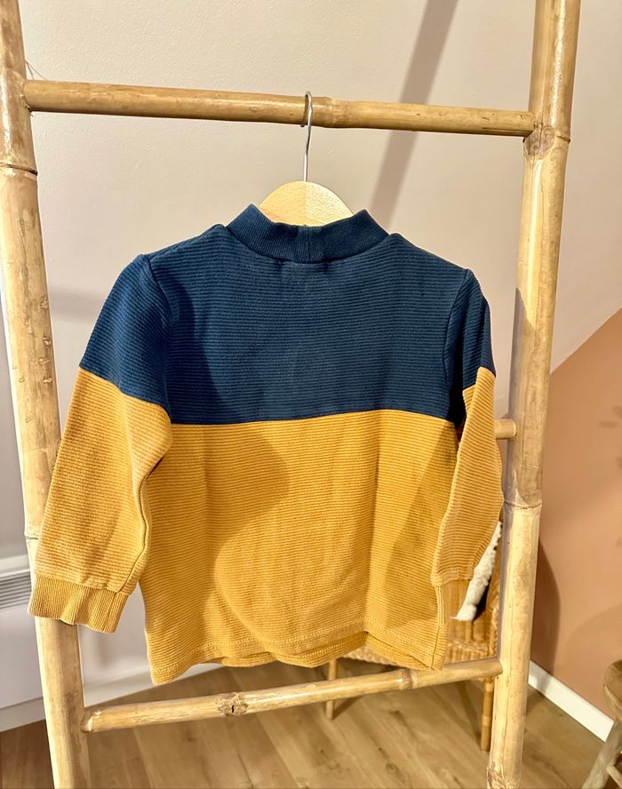 💜 Pull col montant noir & moutarde tape à l’œil taille 5 ans 💜 - photo numéro 4