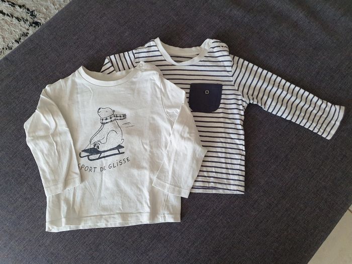 Lot de 2 Tee-shirts manches longues - photo numéro 2