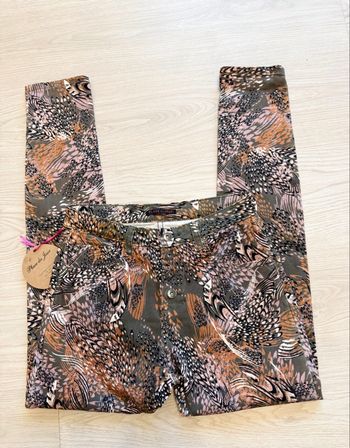 Jean slim taille haute multicolore vintage Place du jour taille 36 S - neuf avec étiquette