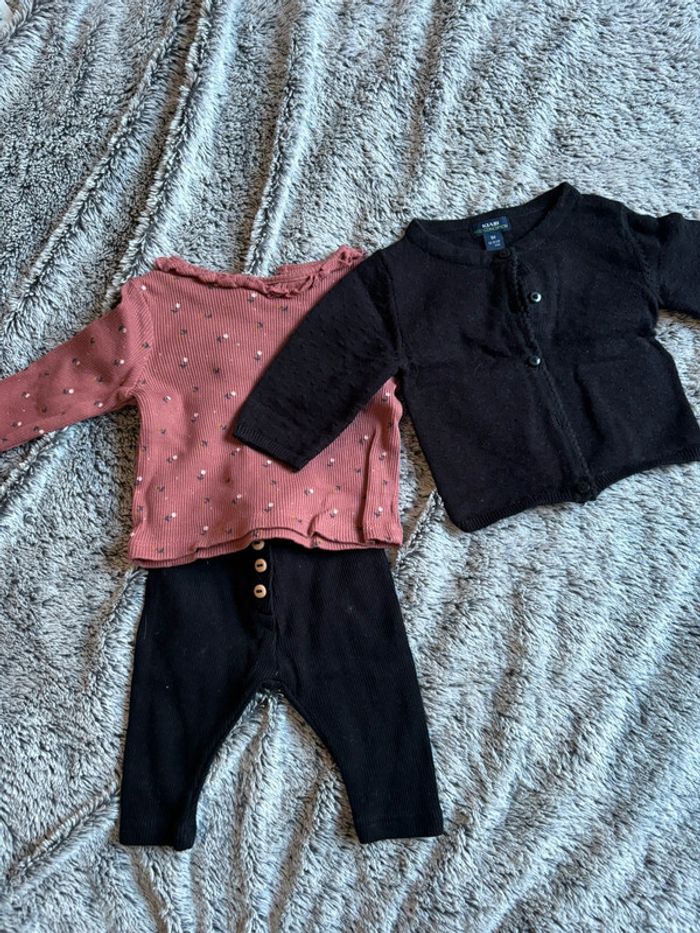 Ensemble legging + haut + gilet