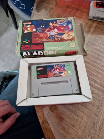 Aladin super Nintendo en boite