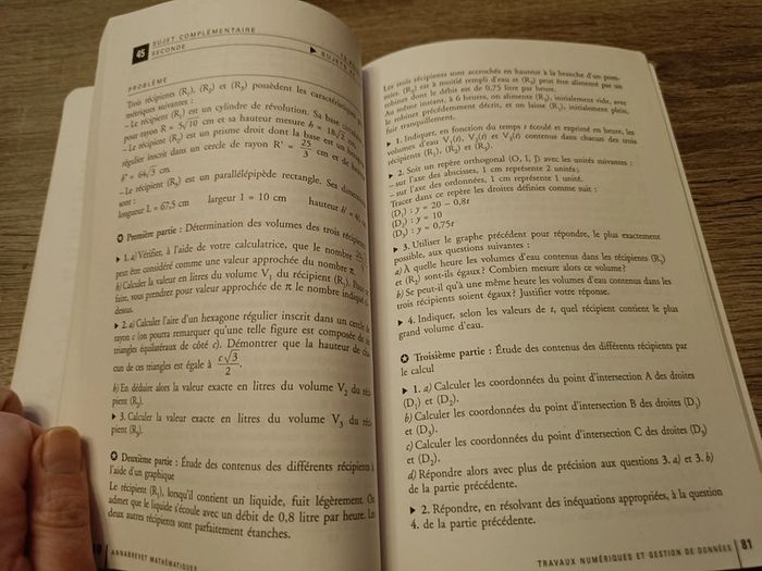Annabrevet Hatier Mathématiques Sujets - photo numéro 3