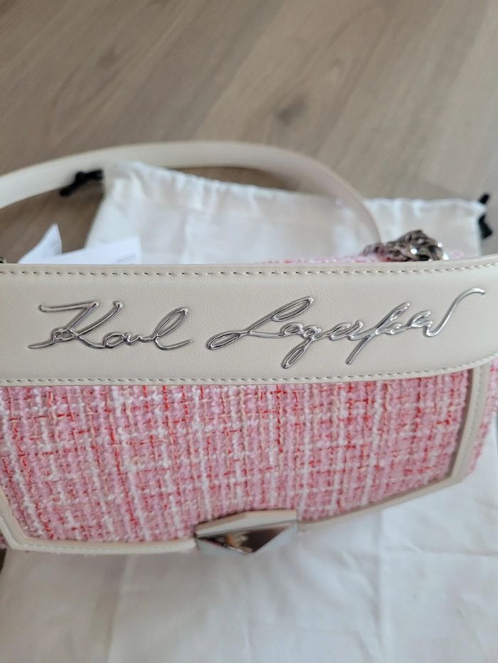 Sac à main Karl Lagerfeld Rose modele "style boucle shoulder bag" - photo numéro 11